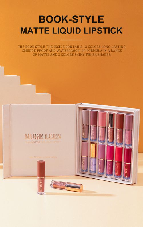 💄Kit mini gloss labial mate de 12 cores