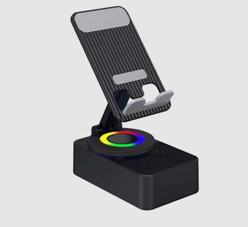 📲Este altifalante Bluetooth 5 em 1 com suporte para telemóvel oferece um som potente e nítido, além de ser dobrável, sendo uma ótima opção de presente.