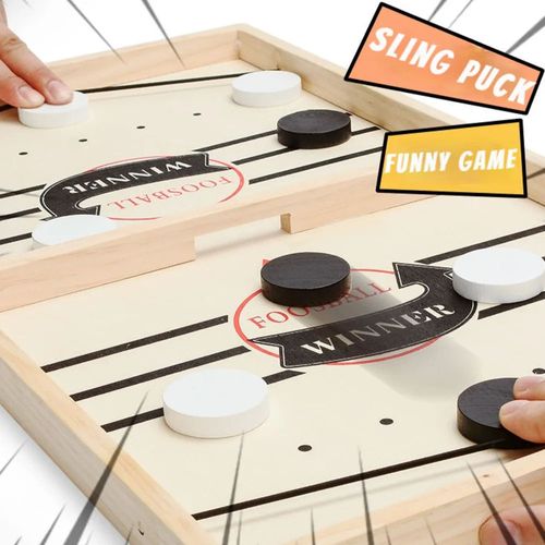 Xadrez de madeira popular ✨✨ Xadrez de catapulta para dois jogadores, jogo de mesa interativo de batalha de hóquei no gelo para pais e filhos