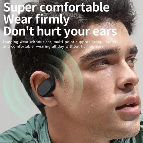 🔥🎧Auricular Bluetooth sem fios 🎧 Auriculares desportivos de condução óssea com ecrã digital de alta capacidade