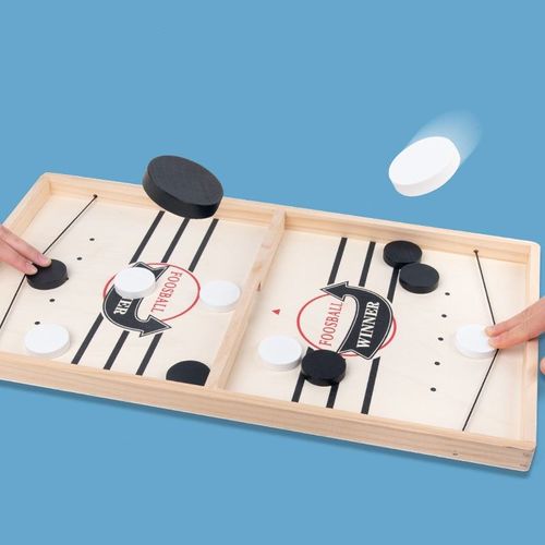 Xadrez de madeira popular ✨✨ Xadrez de catapulta para dois jogadores, jogo de mesa interativo de batalha de hóquei no gelo para pais e filhos