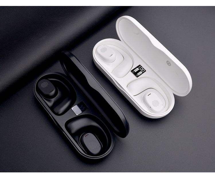 🔥🎧Auricular Bluetooth sem fios 🎧 Auriculares desportivos de condução óssea com ecrã digital de alta capacidade