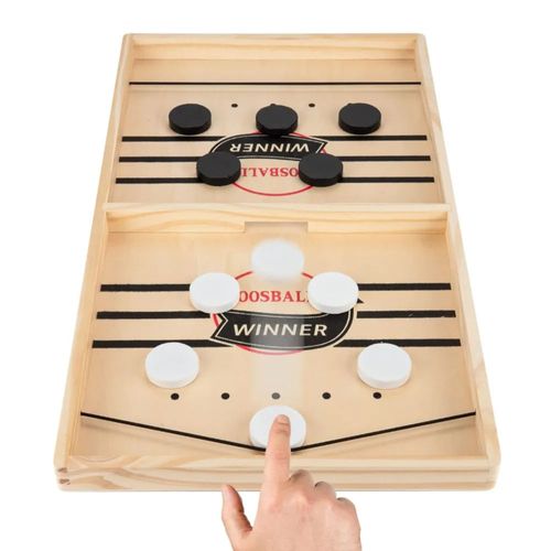 Xadrez de madeira popular ✨✨ Xadrez de catapulta para dois jogadores, jogo de mesa interativo de batalha de hóquei no gelo para pais e filhos