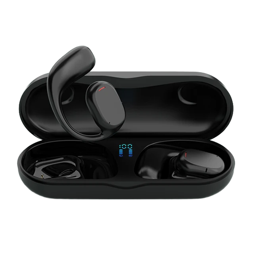 🔥🎧Auricular Bluetooth sem fios 🎧 Auriculares desportivos de condução óssea com ecrã digital de alta capacidade