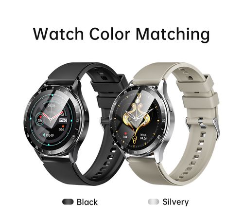 X10 High-End 2 in 1 Smart Watch ,IP67 250+30mAh NFC BT Call Round Smart Watch with Built-in Earbuds