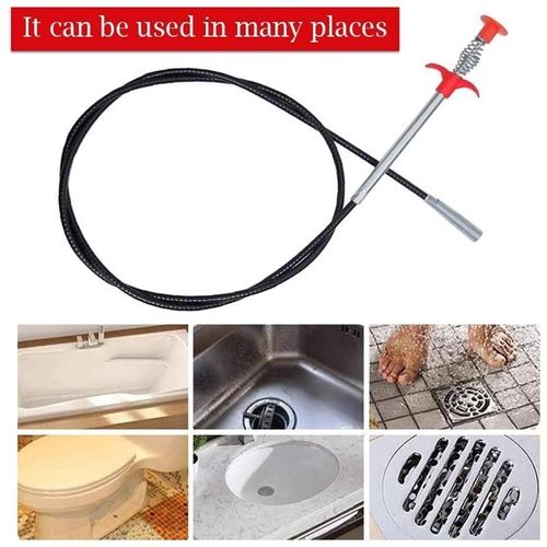 Sink Claw Pick up Kitchen Cleaning Tools Pipeline Dredge Sink Hair Brush Cleaner Bend Toilet Removal