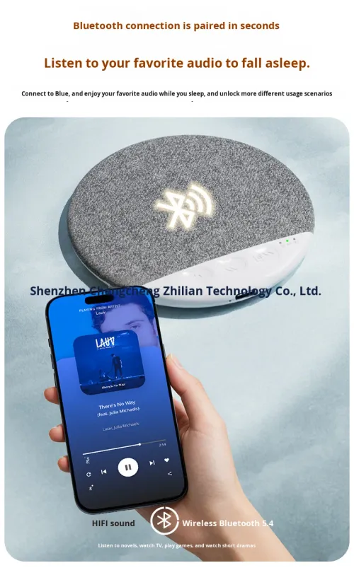 New Under Pillow Sleep Speaker, High-Quality White Noise, Sleep Timer, Auto Shut-Off