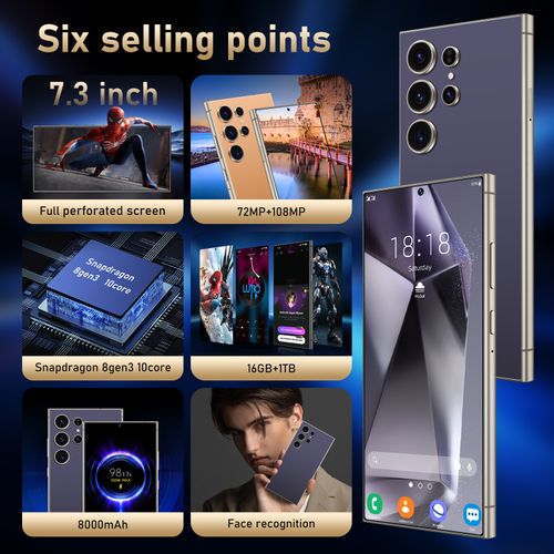 S25 Ultra Smartphone, 6.8-inch Large Screen, 16+1TB, Universal 5G, Android OS