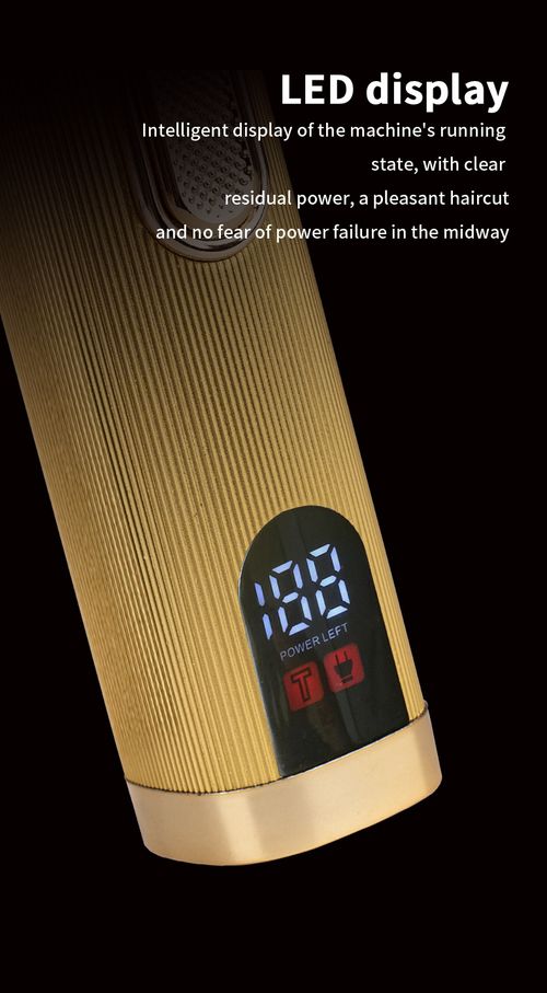 WAIKIL Professional Hair Clipper, Metal Body, New LED Digital Display, Smooth Cutting Experience, USB Rechargeable, Stainless Steel Detachable & Washable Blade