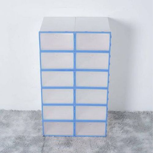 Plastic shoe storage box (12 pieces) | SHOEZY
