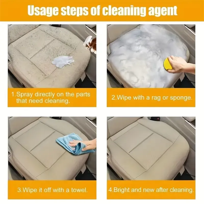 1pc 200ml Multi-Purpose Foam Cleaner Spray, Rust Remover for Car Seats, Interior Accessories, Home & Kitchen Care, Wood Plastic Composite Material Liquid Form