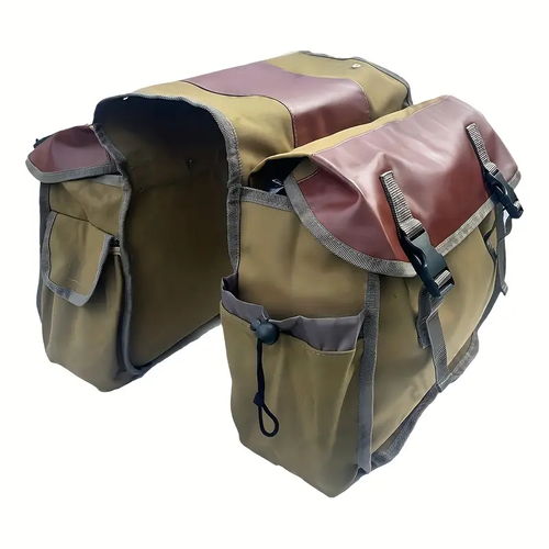 Motorcycle Universal Cycling Side Pannier Multi-Purpose Canvas Durable Tool Saddlebag