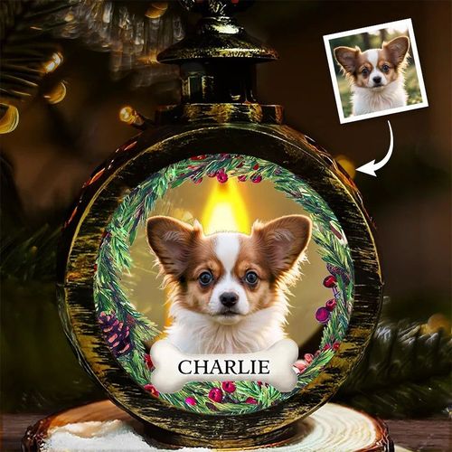 Custom Photo Your Furry Friend Always Lights Up Your Day - Dog & Cat Personalized Custom Candlelight Lantern Ornament - Christmas Gift For Pet Owners, Pet Lovers