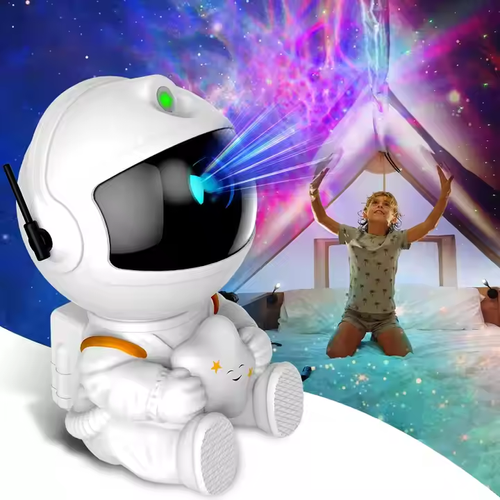 Astronaut projector night light in the children's room