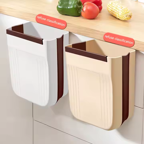 Kitchen hanging trash can
