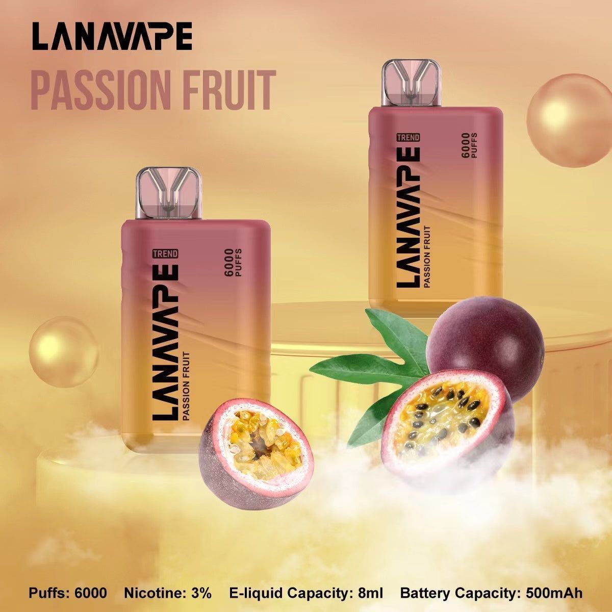 LANA BAR BC 6000口 一次性電子煙 勁涼暢爽 大容量 便攜不占地