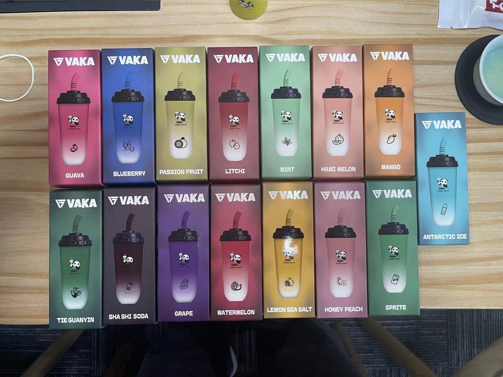 VAKA奶茶杯 7500口拋棄式 可充電 一次性霧化 奶茶味爆款