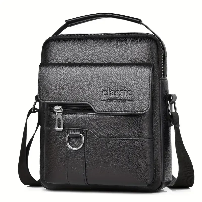 Bolsa Crossbody Vintage Masculina - Grande Capacidade