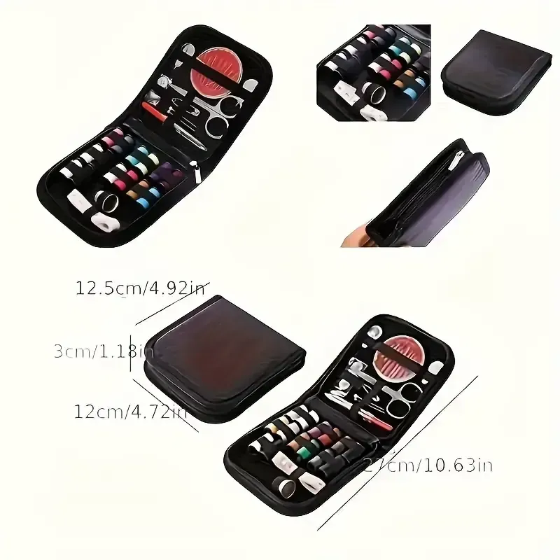 Kit de Costura Portátil Colorido para Viagem