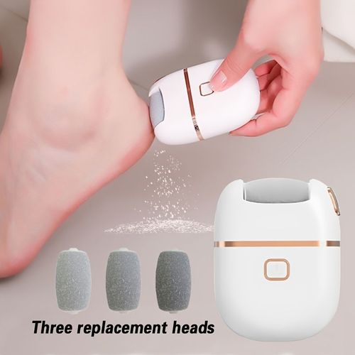 Novo Raspador de Pés, Três Cabeçotes de Esmerilhamento Substituíveis, Duas Velocidades, Desmoldagem Integrada.