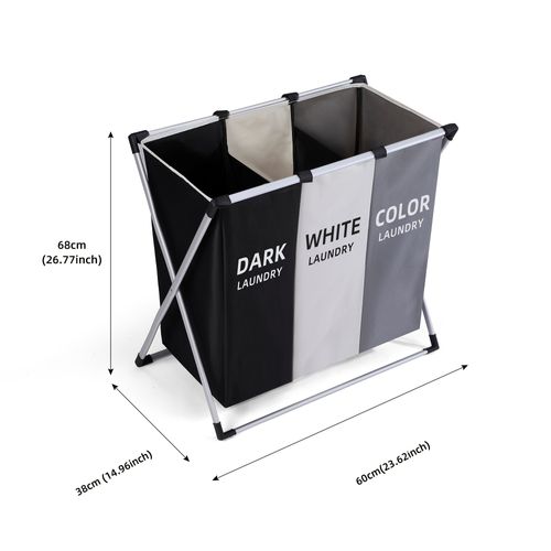 Cesto de roupa suja de grande capacidade para pc, cesto de roupa suja durável para casa, dormitório universitário, cesto de armazenamento de roupa suja