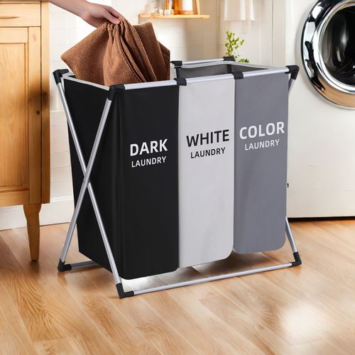 Cesto de roupa suja de grande capacidade para pc, cesto de roupa suja durável para casa, dormitório universitário, cesto de armazenamento de roupa suja