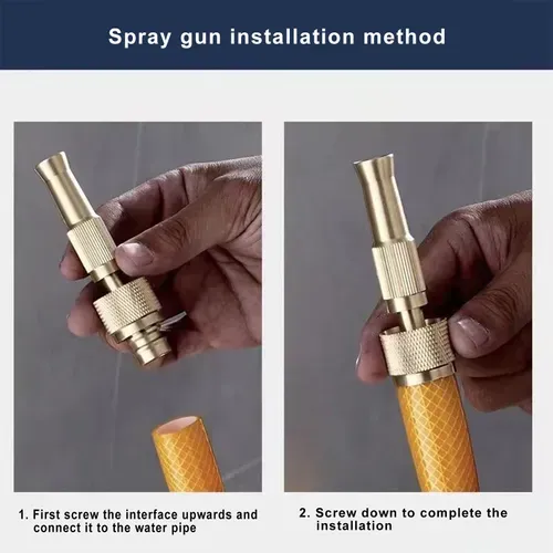 Bico de mangueira de água de latão de alta pressão (pistola 4,6 + conector 4,6)