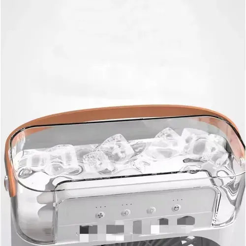 Mini ventilador USB umidificador de névoa de 5 furos com iluminação