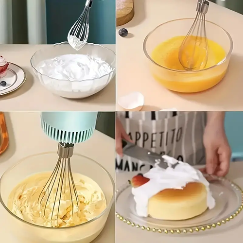 Multifunctional electric garlic masher, blender, egg beater, manual kitchen cake mixer, meat grinder, garlic grater all-in-one