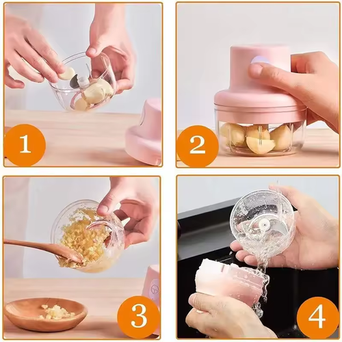 Fully automatic intelligent electric garlic machine wireless electric food chopper