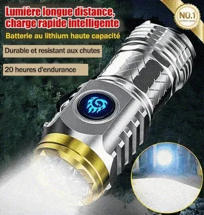 🔥Upgrade Your Adventures! Get the German Three-eyed Monster Mini Flash Super Power Flashlight Now & Shine Brightly in Style
