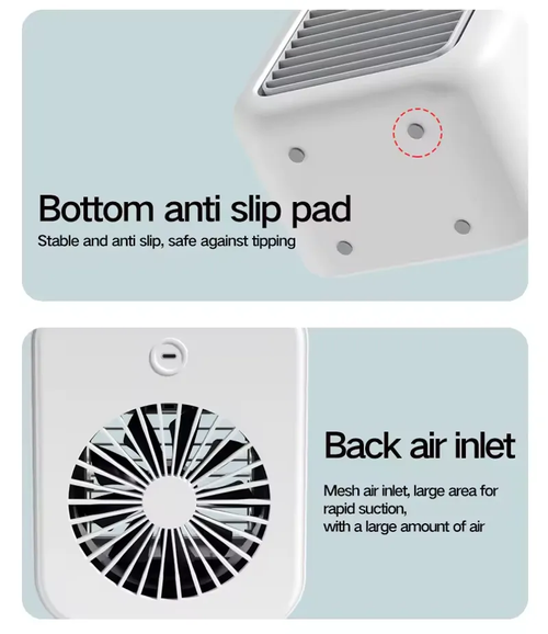 Desk Spray Fan Rechargeable Evaporative Air Cooler Personal Humidifier Portable Air Conditioner Fan