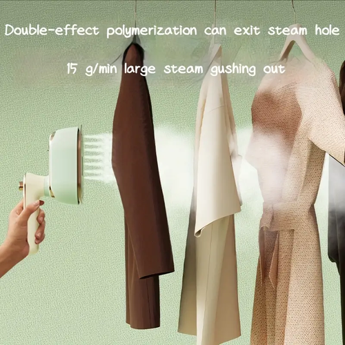 Portable Steam Iron, Mini Wrinkle Removal Ironing Machine, 20 Second Fast Heating, Supporting Dry And Wet Ironing, 180 ° Foldable Rotating Handheld Steam Iron