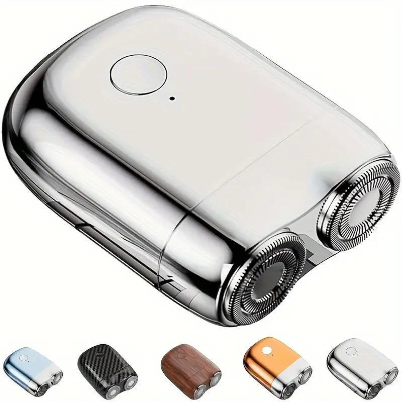 Portable Rotary Shaver, Mini Electric Razor For Men, Alloy Body & Magnetic Shaving Head, Wet And Dry Shaving, Waterproof