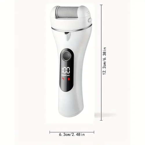 Rechargeable Electric Foot Callus Remover Kit - 14-in-1 Professional Pedicure Set With Foot File, Foot Scrubber, 3 Rollers, 2 Speed, Battery Display, Removing Dry And Hard Skin