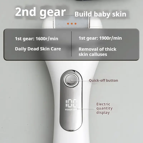 Rechargeable Electric Foot Callus Remover Kit - 14-in-1 Professional Pedicure Set With Foot File, Foot Scrubber, 3 Rollers, 2 Speed, Battery Display, Removing Dry And Hard Skin