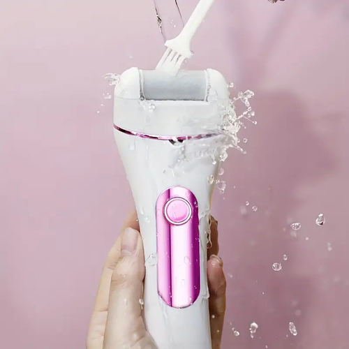 Rechargeable Electric Foot Callus Remover Kit - 14-in-1 Professional Pedicure Set With Foot File, Foot Scrubber, 3 Rollers, 2 Speed, Battery Display, Removing Dry And Hard Skin
