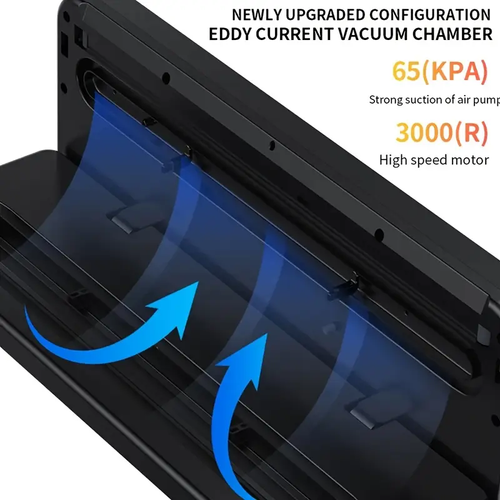 65 KPA Commercial Food Vacuum Sealer Machine Seal A Meal Food Saver System With 30 Free Bags, Dry Moist Modes, 6-in-1 Sealing Machine For Food Storage & Sous Vide, Automatic Food Sealing Machine