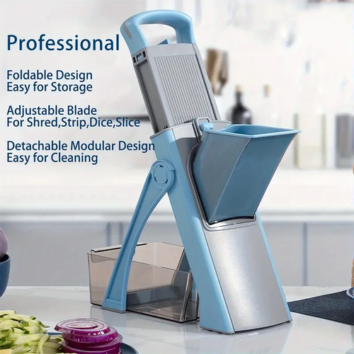 Multifunctional adjustable metal vegetable slicer with adjustable blades for shredding, slicing, and dicing🔥🔥