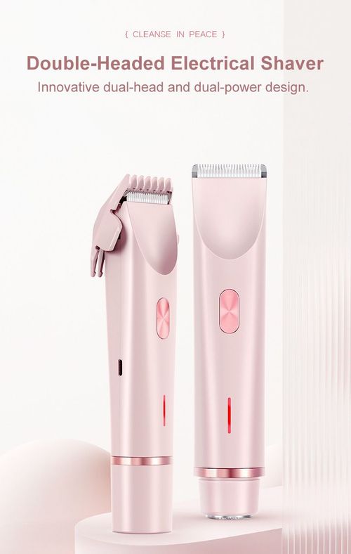 2 in 1 Women Tor Bikini, Face Groin Hair Trimmer IP X7 Nose Hair Removal Machine Full Body Shaver for Unisex...
