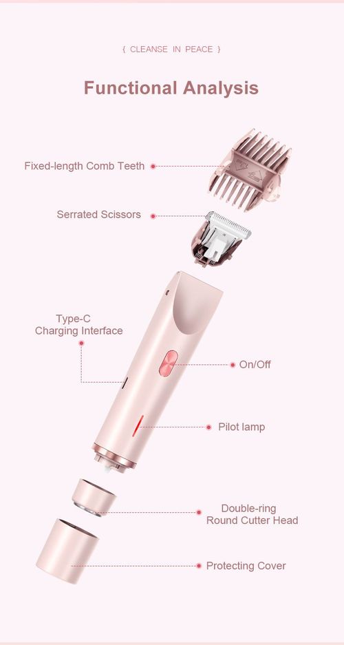 2 in 1 Women Tor Bikini, Face Groin Hair Trimmer IP X7 Nose Hair Removal Machine Full Body Shaver for Unisex...