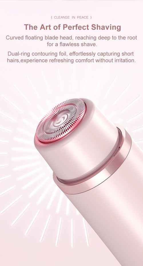 2 in 1 Women Tor Bikini, Face Groin Hair Trimmer IP X7 Nose Hair Removal Machine Full Body Shaver for Unisex...