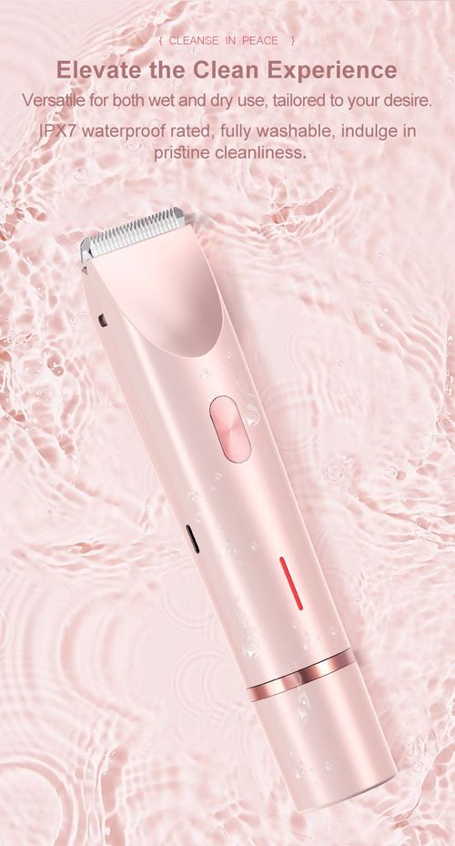 2 in 1 Women Tor Bikini, Face Groin Hair Trimmer IP X7 Nose Hair Removal Machine Full Body Shaver for Unisex...