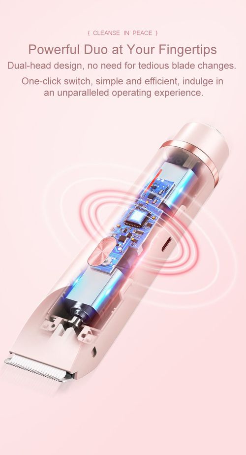 2 in 1 Women Tor Bikini, Face Groin Hair Trimmer IP X7 Nose Hair Removal Machine Full Body Shaver for Unisex...