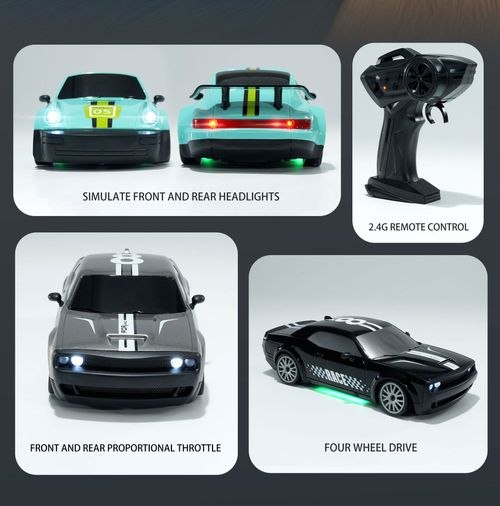 Remote Control Drift Car, 2.4G Wireless Control ,Boy's Toy Four-Wheel Drive Racing Car, RC High-Speed Stunt Vehicle