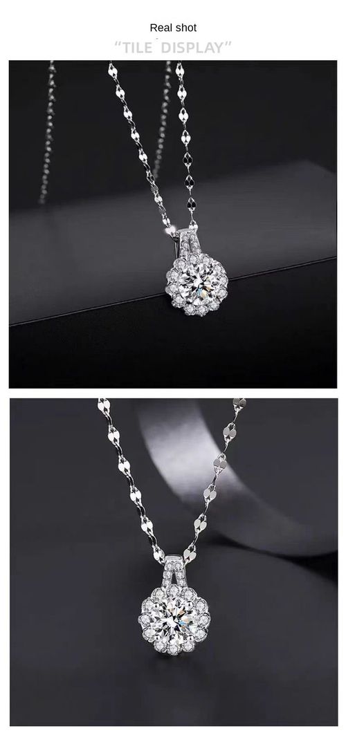 Moissanite Flower Sunflower Necklace Women's Romantic Light Luxury High Fashion Link Gold Plated Stainless Steel