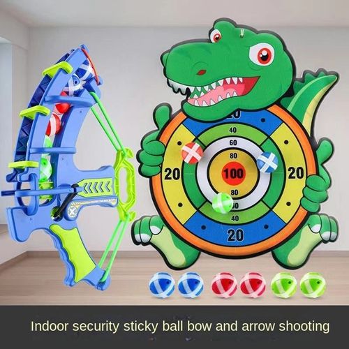 Cartoon dinosaur sticky ball archery shooting dartboard target sports and leisure children's game toy