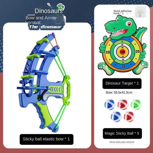 Cartoon dinosaur sticky ball archery shooting dartboard target sports and leisure children's game toy