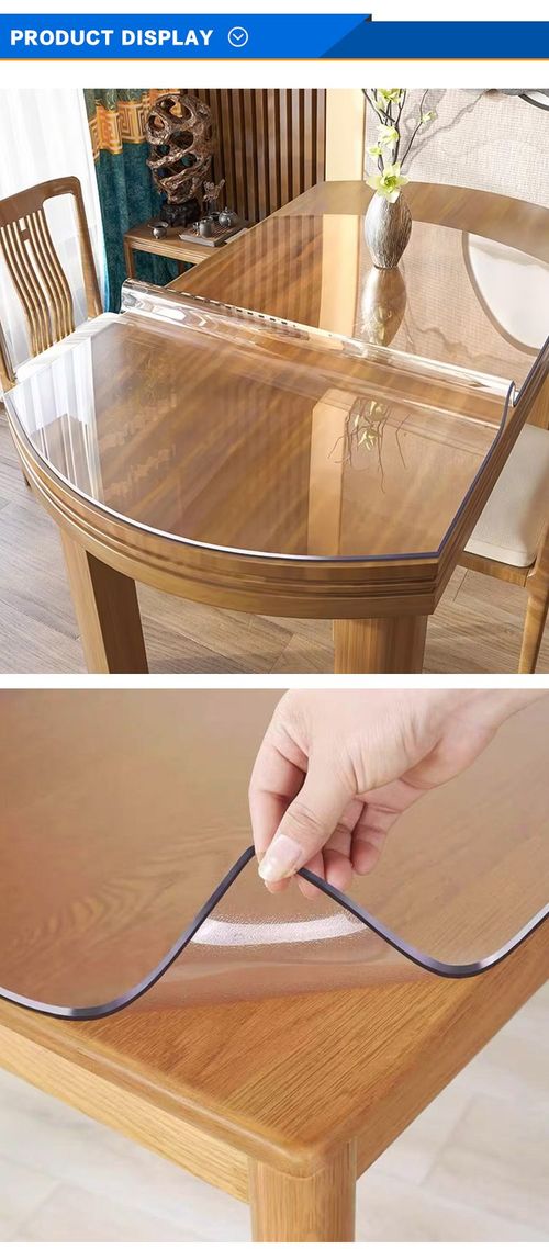 Transparent crystal plate, soft glass tablecloth, high-grade waterproof, oil-proof and stain-resistant tablecloth, desk mat (100×140cm)