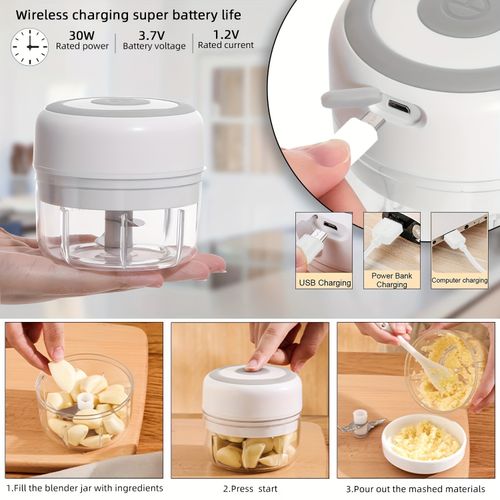 Kitchen garlic mixer.